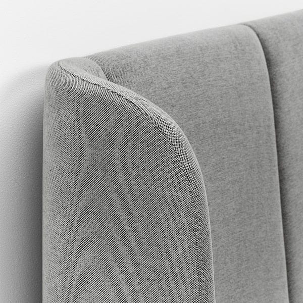 Ikea TUFJORD - Upholstered bed frame, Tallmyra white/black/Leirsund,140x200 cm