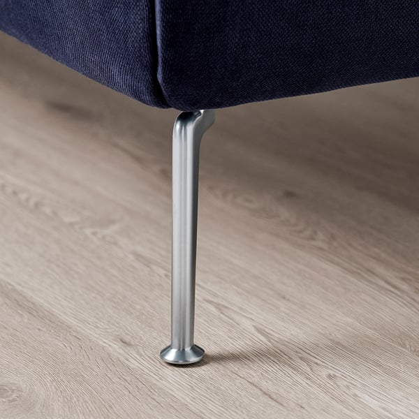 TUFJORD upholstered bed frame, Tallmyra black-blue, 140x200 cm