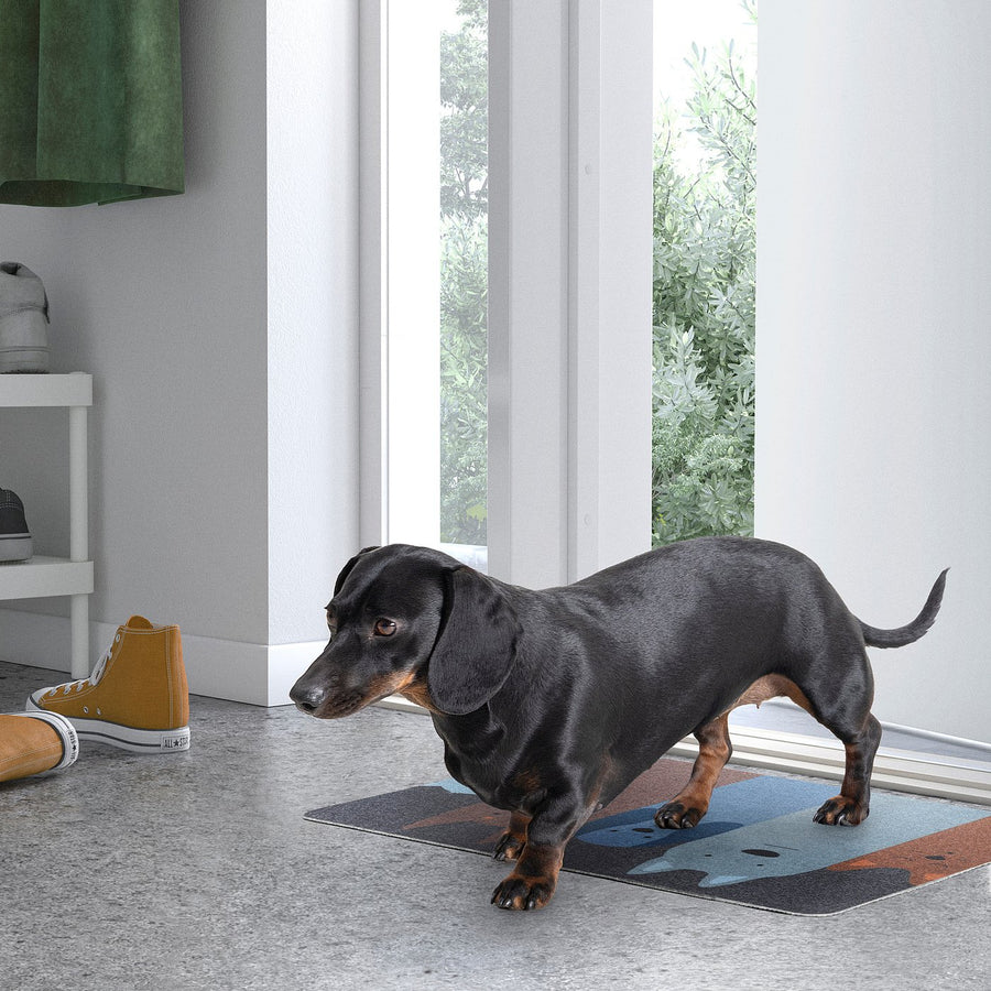 TURISTVÄG door mat, indoor, dog pattern, 40x60 cm