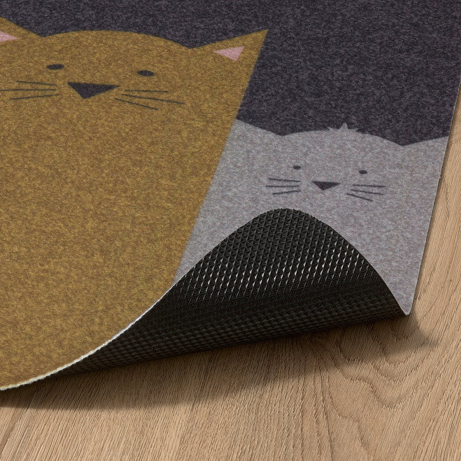 TURISTVÄG door mat, indoor, cat pattern, 40x60 cm