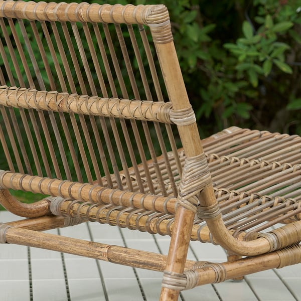 TVARÖ 3-seat modular sofa, outdoor, brown/Frösön/Duvholmen beige, 200x80x78 cm