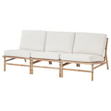 TVARÖ / FRÖSÖN 3-seat modular sofa, outdoor, beige, 200 cm