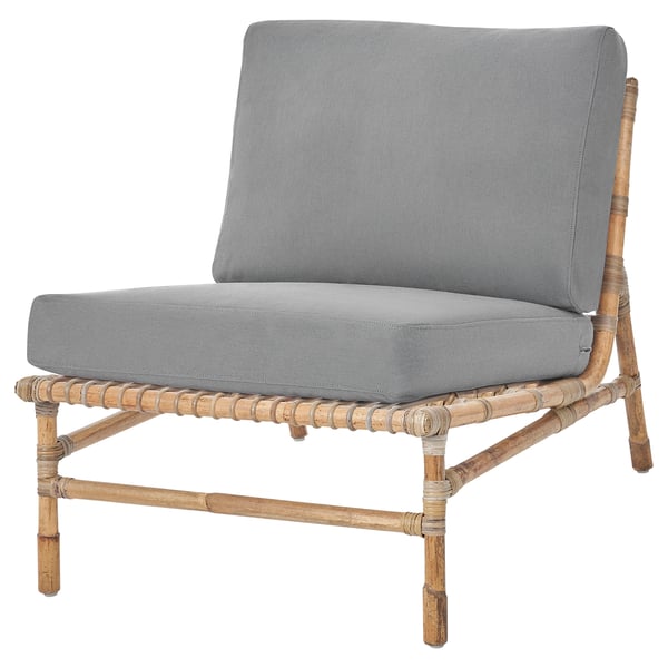 TVARÖ seat sec for modular sofa, outdoor, brown/Frösön/Duvholmen dark grey, 65x80x78 cm