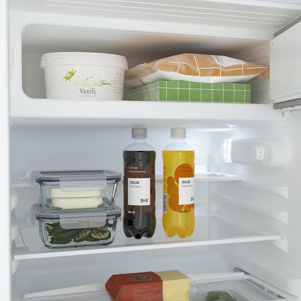 TYLLSNÄS under counter fridge w frzr com, IKEA 500 integrated, 92/15 l