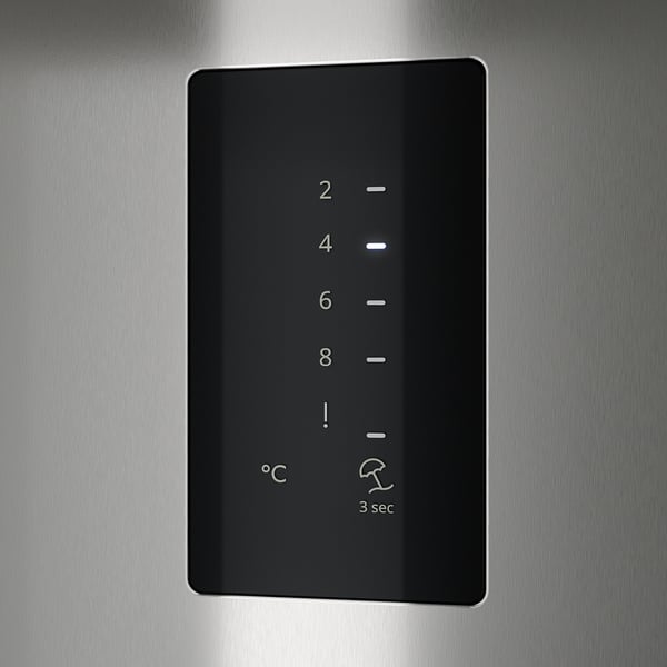 TYNNERÅS fridge, IKEA 500 freestanding/stainless steel, 365 l