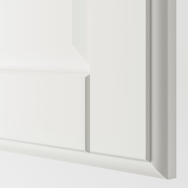 TYSSEDAL door with hinges, white, 50x229 cm