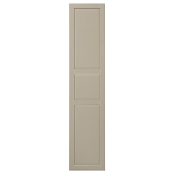 TYSSEDAL door with hinges, grey-beige, 50x229 cm