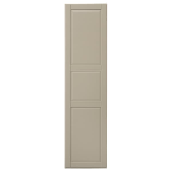 TYSSEDAL door with hinges, grey-beige, 50x195 cm