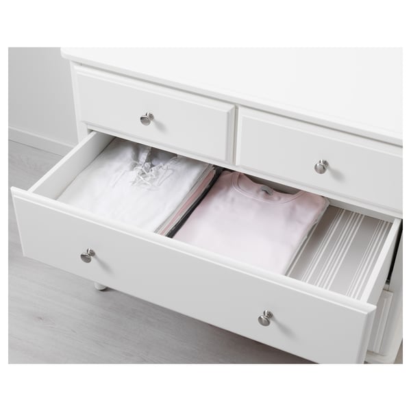TYSSEDAL chest of 4 drawers, white, 87x76 cm