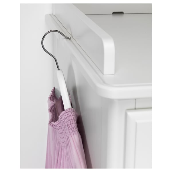 TYSSEDAL wardrobe, white/mirror glass, 88x58x208 cm