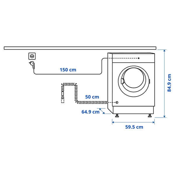 UDDARP tumble dryer, IKEA 500, 8 kg