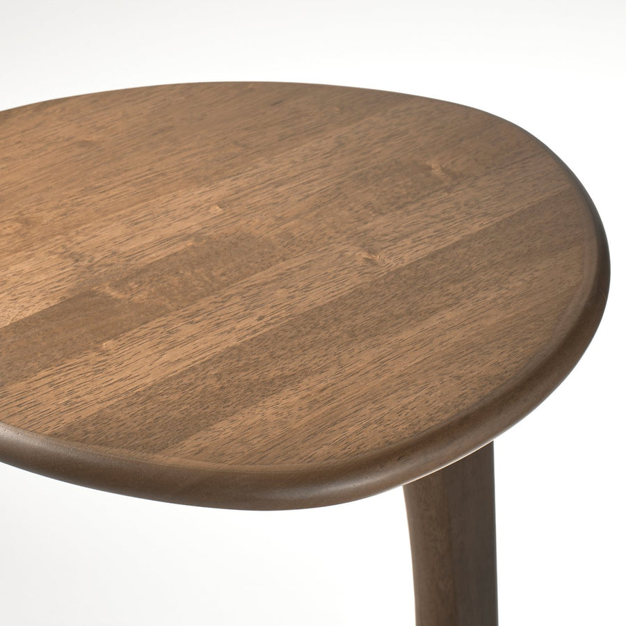 UGGLERUM coffee table/side table, set of 2, walnut veneer/brown