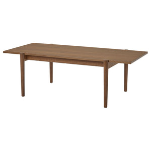 UGGLERUM coffee table, walnut veneer, 130x65 cm