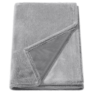 ULLGRIMMIA throw, grey, 130x170 cm