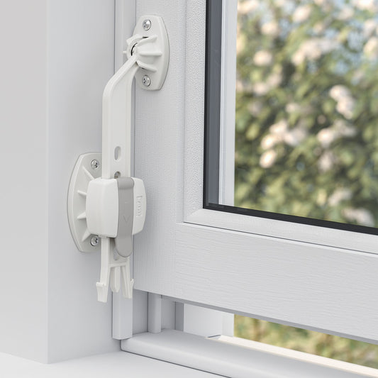 UNDVIKA window catch, white, 2 pack