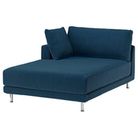UPPÅKRA cover chaise longue module, left, Samsala dark blue
