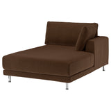 UPPÅKRA cover chaise longue module, right, Samsala dark brown