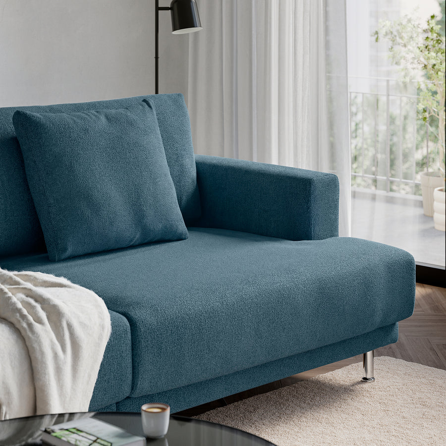 UPPÅKRA 3-seat modular sofa, Axvall dark grey-blue, 254x95x107 cm