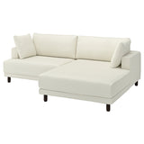 UPPÅKRA 3-seat modular sofa, with chaise longue, right/Axvall off-white, 254x95x180 cm