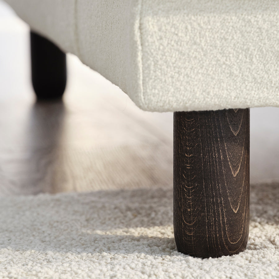 UPPÅKRA 3-seat modular sofa, with chaise longue, right/Axvall off-white, 127x95x180 cm