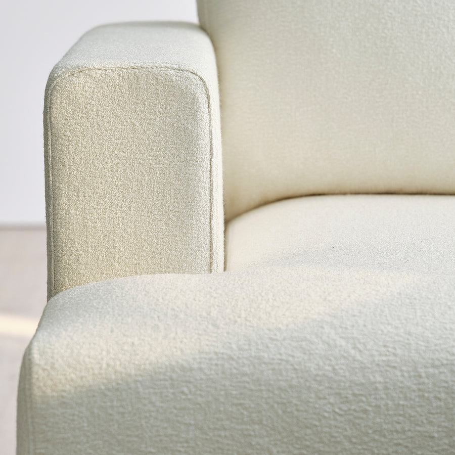 UPPÅKRA 3-seat modular sofa, with chaise longue, left/Axvall off-white, 127x95x180 cm