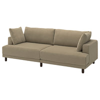 UPPÅKRA 3-seat modular sofa, Johanneshov brown-beige, 254x95x107 cm