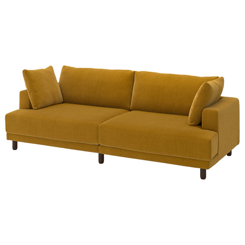 UPPÅKRA 3-seat modular sofa, Samsala yellow-brown, 127x95x107 cm