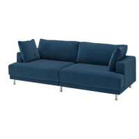UPPÅKRA 3-seat modular sofa, Samsala dark blue, 254x95x107 cm