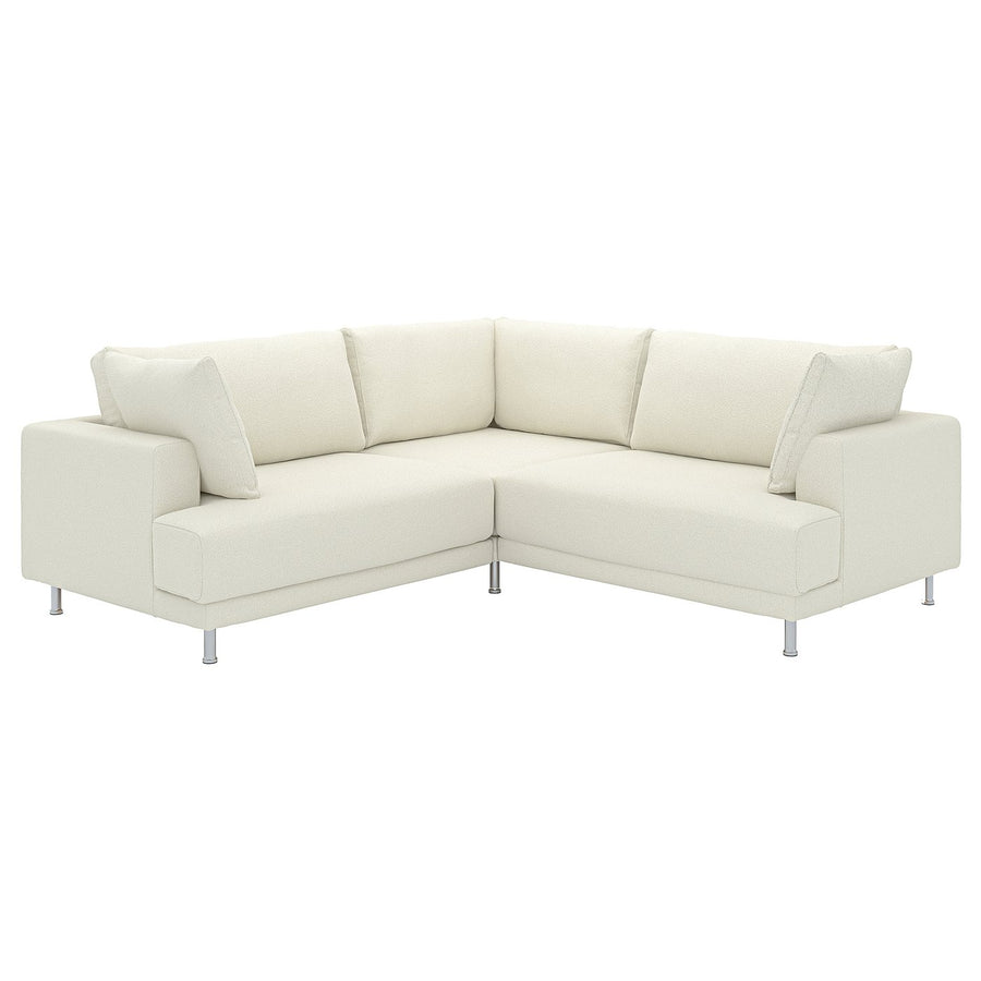 UPPÅKRA modular corner sofa, 3-seat, Axvall off-white, 232x95x107 cm
