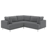 UPPÅKRA modular corner sofa, 3-seat, Johanneshov dark grey, 232x95x107 cm