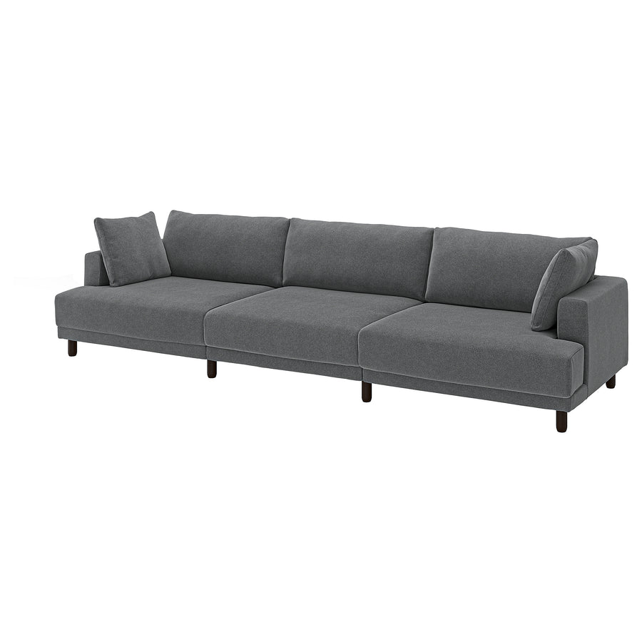 UPPÅKRA 4,5-seat modular sofa, Johanneshov dark grey, 364x95x107 cm