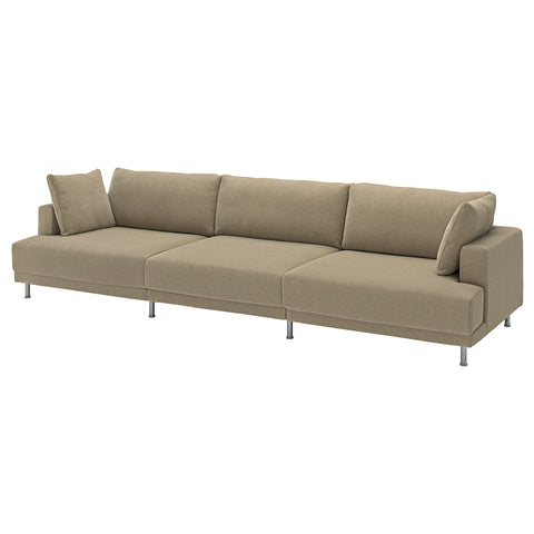 UPPÅKRA 4,5-seat modular sofa, Johanneshov brown-beige, 364x95x107 cm
