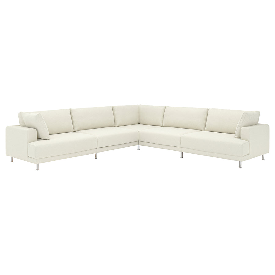 UPPÅKRA modular corner sofa, 6 seat, Axvall off-white