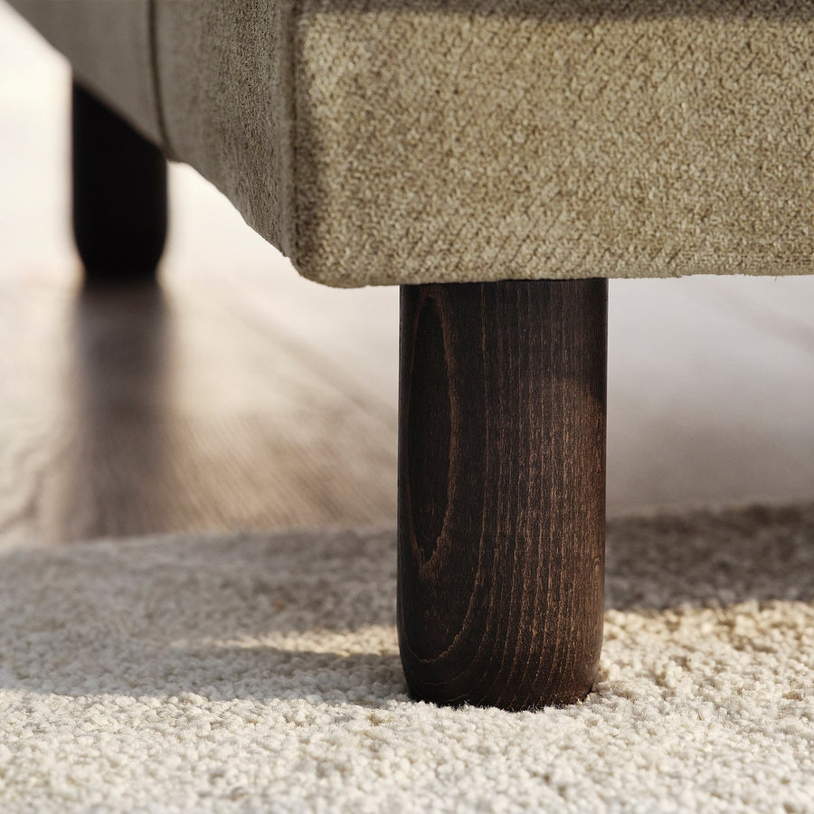 UPPÅKRA modular corner sofa, 6 seat, Johanneshov brown-beige, 342x95 cm