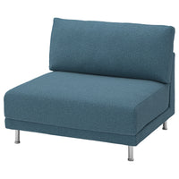 UPPÅKRA 1.5-seat module, Axvall dark grey-blue, 110x95x107 cm
