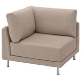 UPPÅKRA corner module, Samsala grey-beige, 105x95x105 cm