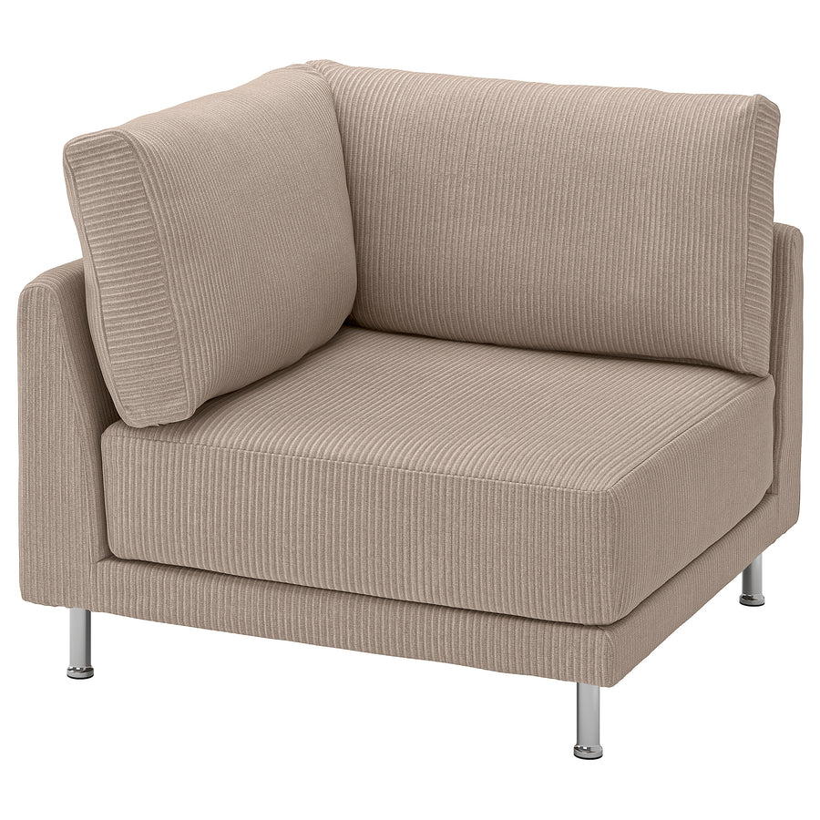 UPPÅKRA corner module, Samsala grey-beige, 105x95x105 cm