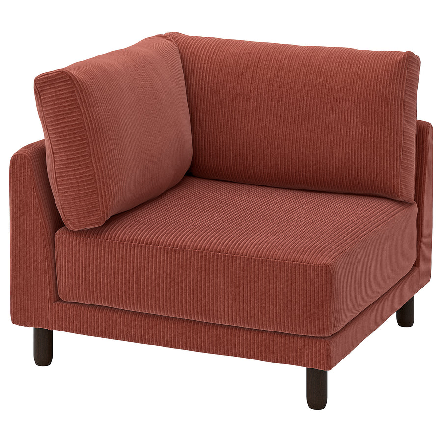 UPPÅKRA corner module, Samsala brown-red, 91x14x105 cm