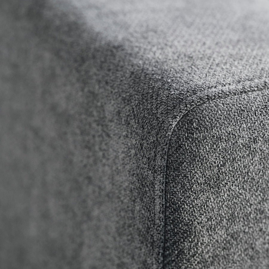 UPPÅKRA footstool, Johanneshov dark grey, 127x14x77 cm