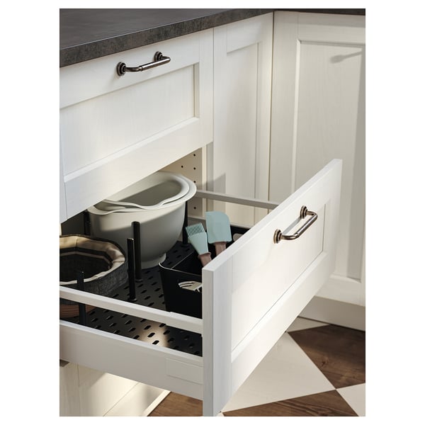 UPPDATERA pegboard drawer organiser, anthracite, 60 cm