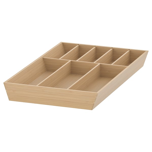 UPPDATERA cutlery tray, light bamboo, 32x50 cm