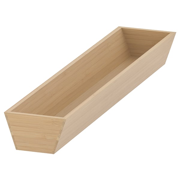 UPPDATERA utensil tray, light bamboo, 10x50 cm