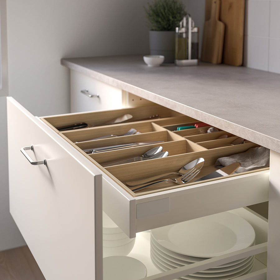 UPPDATERA utensil tray, bamboo, 20x50 cm