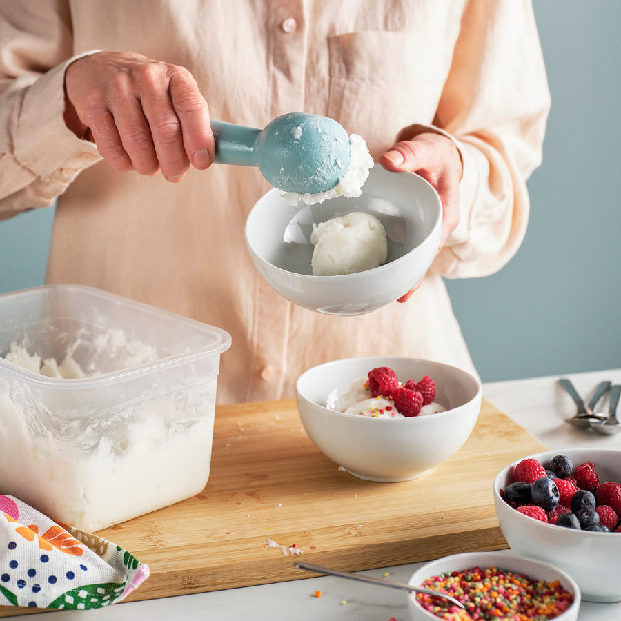 UPPFYLLD ice-cream scoop, light turquoise, 18 cm