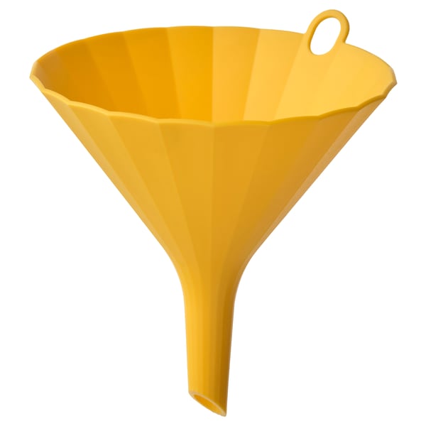 UPPFYLLD funnel, bright yellow, 11.5 cm