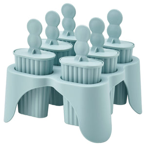 UPPFYLLD ice lolly maker, light turquoise, 13x13 cm, 6 pack