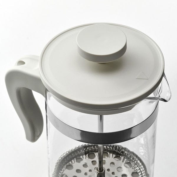 Ikea UPPHETTA - Coffee/tea maker, glass/stainless steel off-white, 1 l