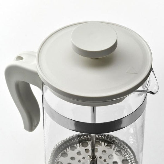 Ikea UPPHETTA - Coffee/tea maker, glass/stainless steel off-white, 1 l