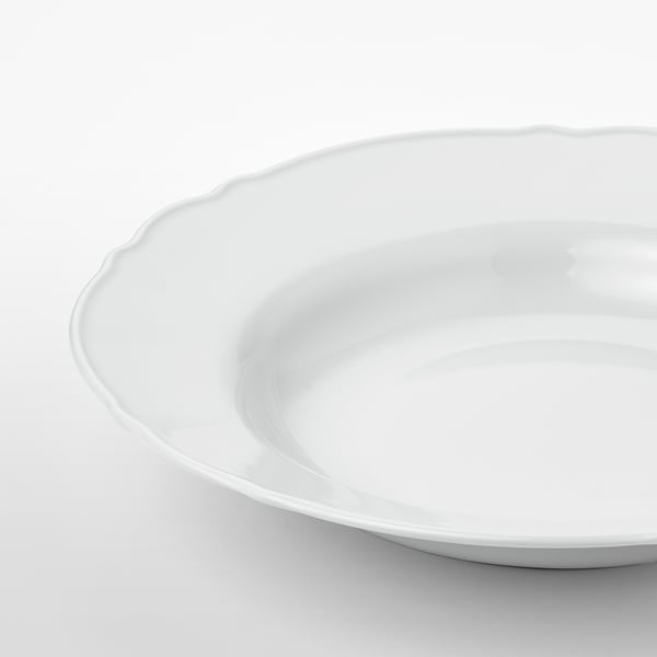 UPPLAGA deep plate, white, 26 cm