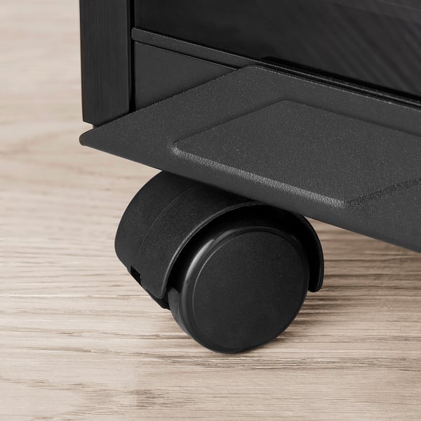 UPPSPEL cpu stand with castors, dark grey, 340 mm